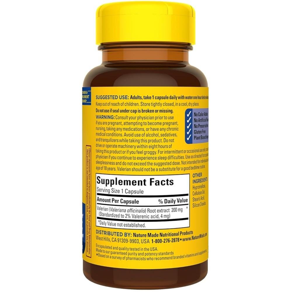 Nature Made Valerian Root Capsules thumbnail 2