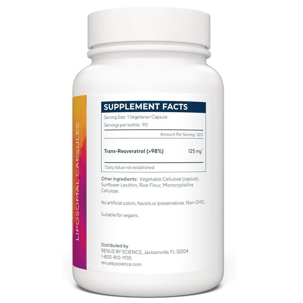 Renue by Science Lipo Trans-Resveratrol – Liposomal Antioxidant Powder thumbnail 3