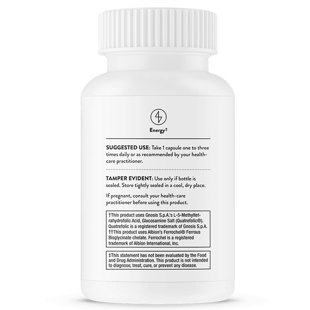 Thorne Advanced Iron Complex (formerly Ferrasorb) 60 Capsules thumbnail 3