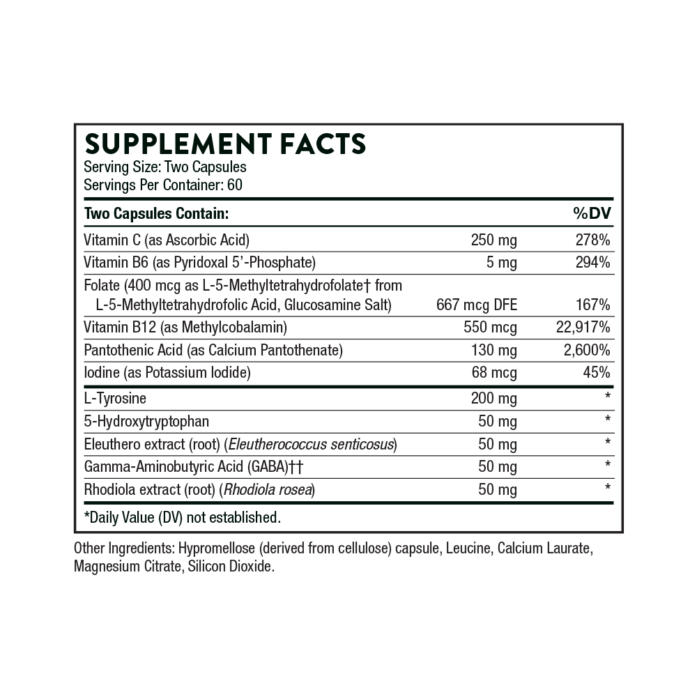Thorne Emotion Balance Support - 120 Capsules thumbnail 4