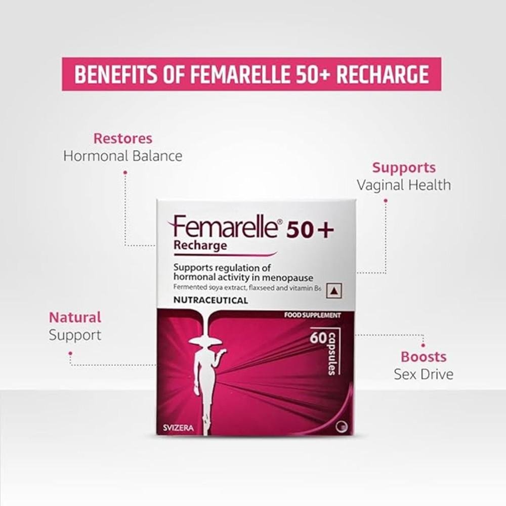 Femarelle 50+ Recharge - Hormonal Support for Menopause thumbnail 2