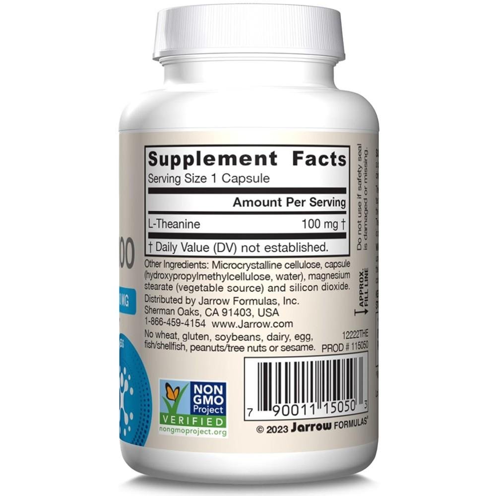 Jarrow Formulas Theanine 100mg – Relaxation & Stress Support thumbnail 2