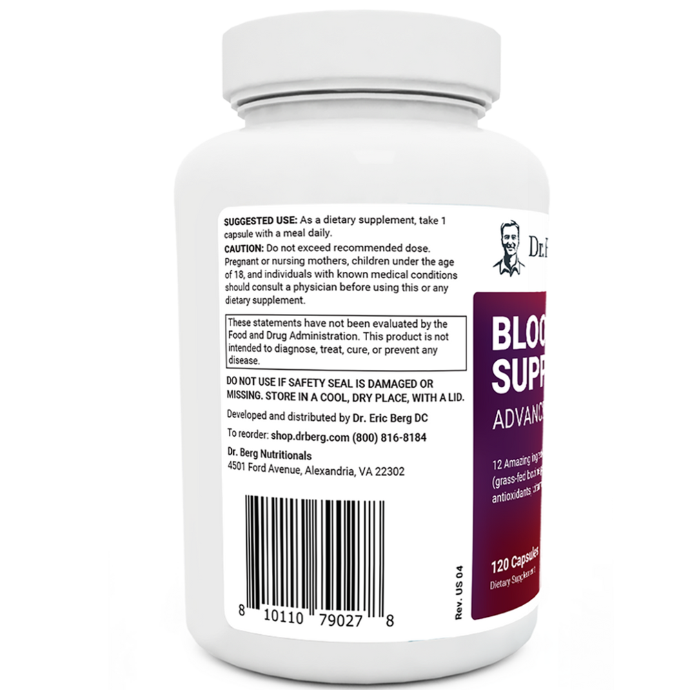 Dr Berg Blood Sugar Support Advanced Formula with Chromium & Potassium 120 Capsules thumbnail 2