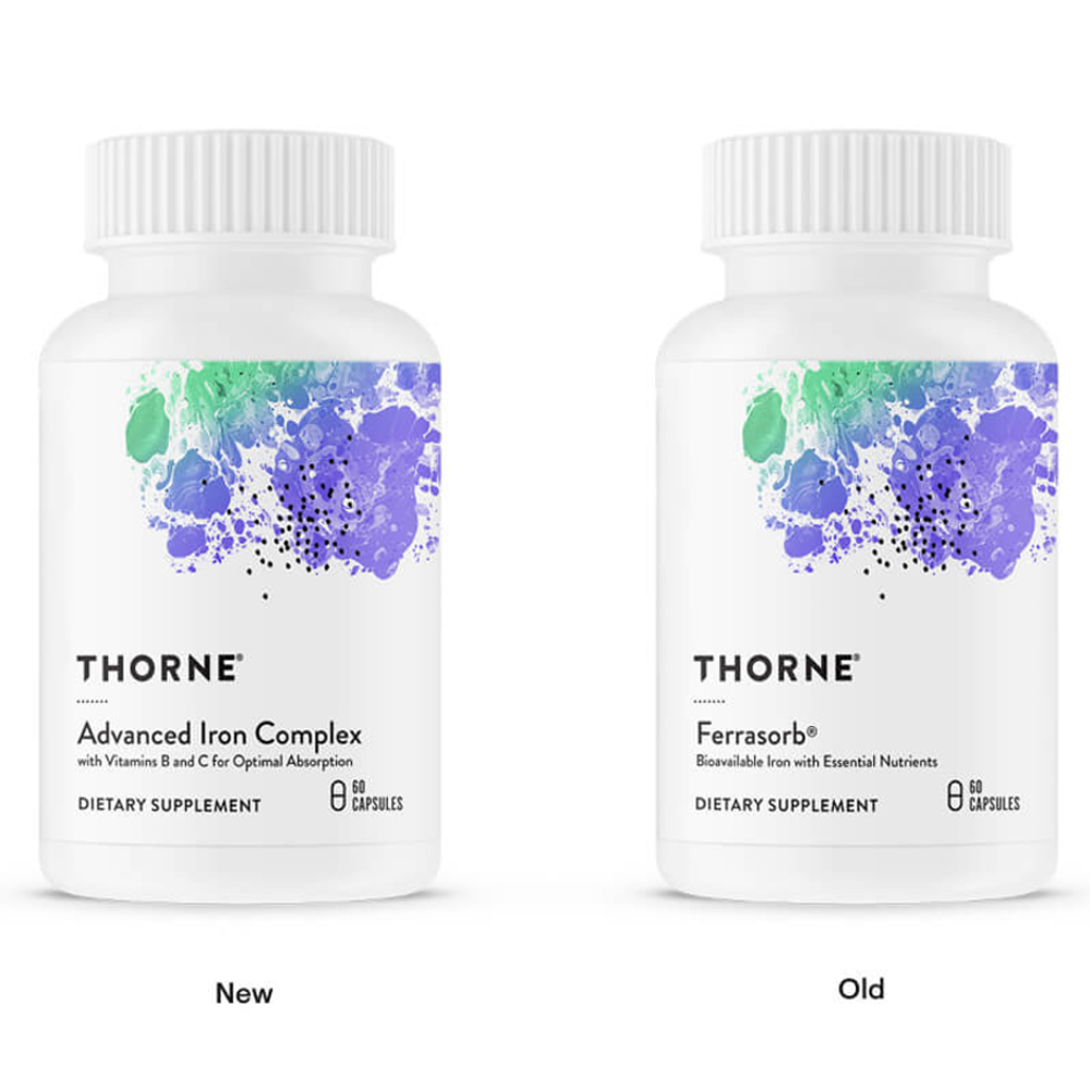 Thorne Advanced Iron Complex (formerly Ferrasorb) 60 Capsules thumbnail 2