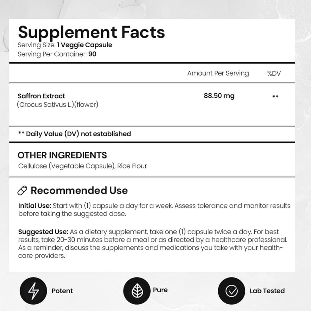 ACEWORKZ Saffron Extract Capsules thumbnail 2