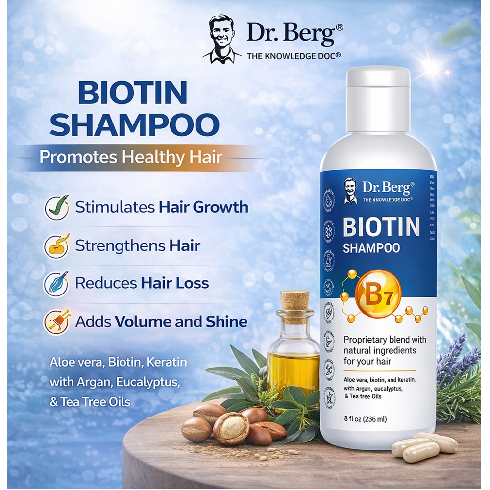 Dr Berg Biotin Shampoo Proprietary Blend with Natural Ingredients for Hair – 236 Ml thumbnail 2