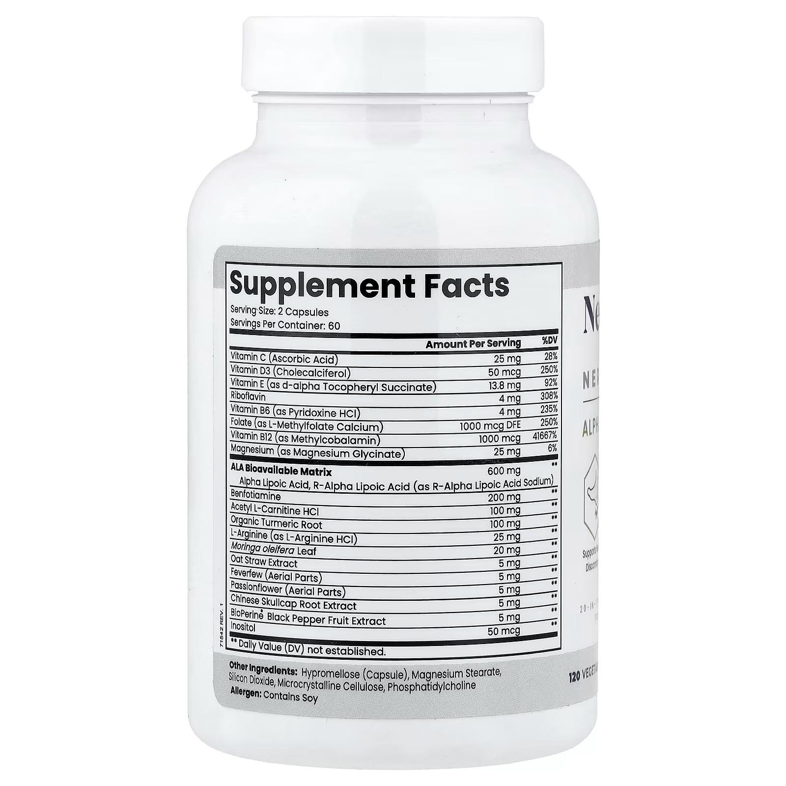 Zen Nutrients NeuraZenx Nerve Support Supplement – 120 Veg Capsules thumbnail 2