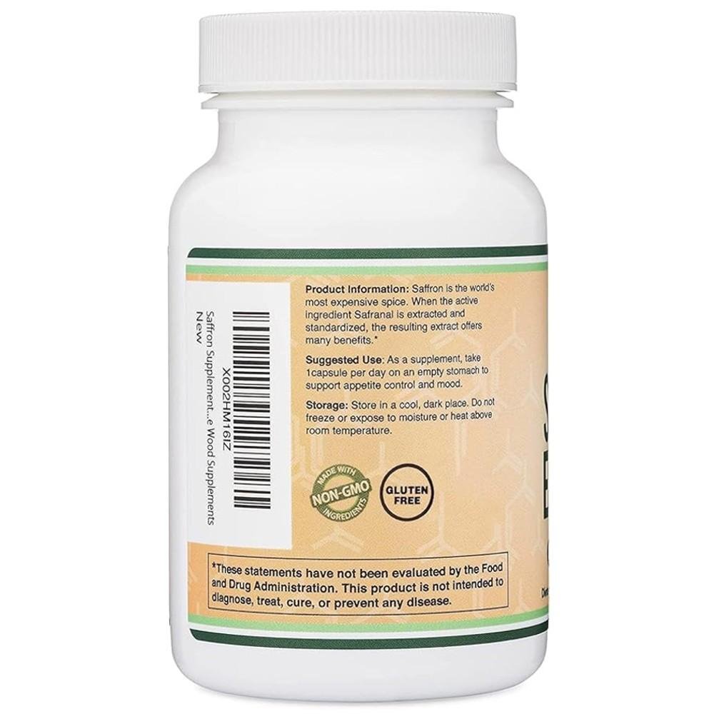 Double Wood Supplements Saffron Extract 88.5mg thumbnail 3