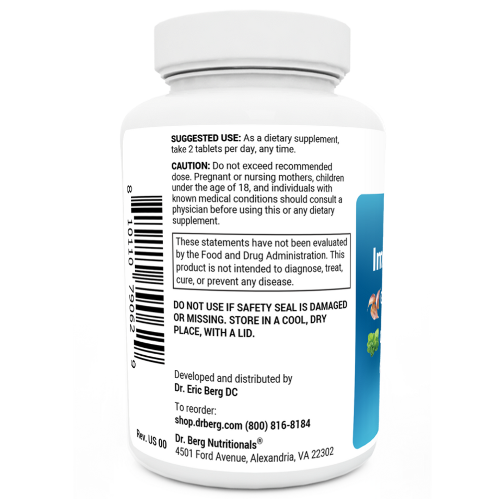 Dr Berg Emergency Immune Support with Zinc and Vitamin D – 60 Tablets thumbnail 3