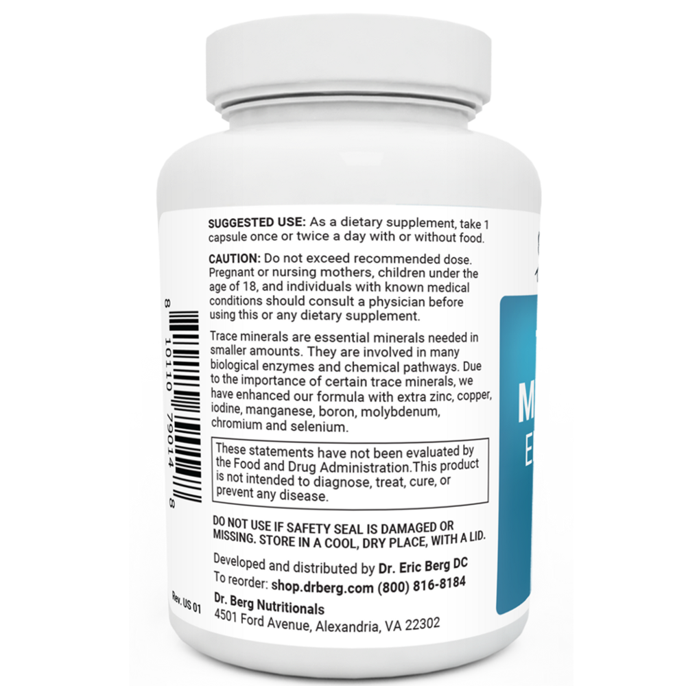 Dr Berg Trace Minerals Enhanced | Promotes Immune Function - 60 Caps thumbnail 3