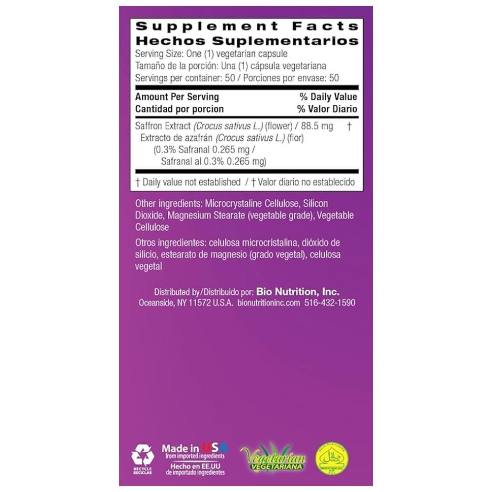 Bio Nutrition Saffron Extract – Premium Crocus Sativus thumbnail 2