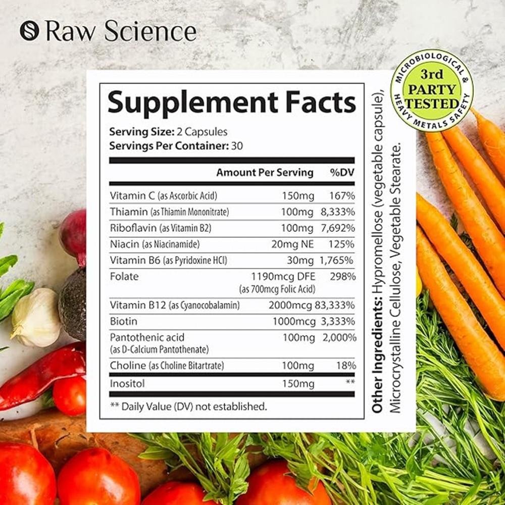 Raw Science Vitamin B Complex thumbnail 2