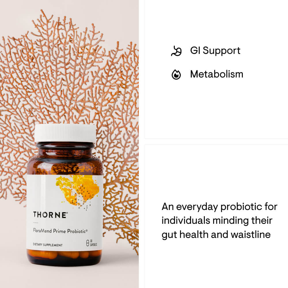Thorne FloraMend Prime Probiotic - 30 Capsules thumbnail 2