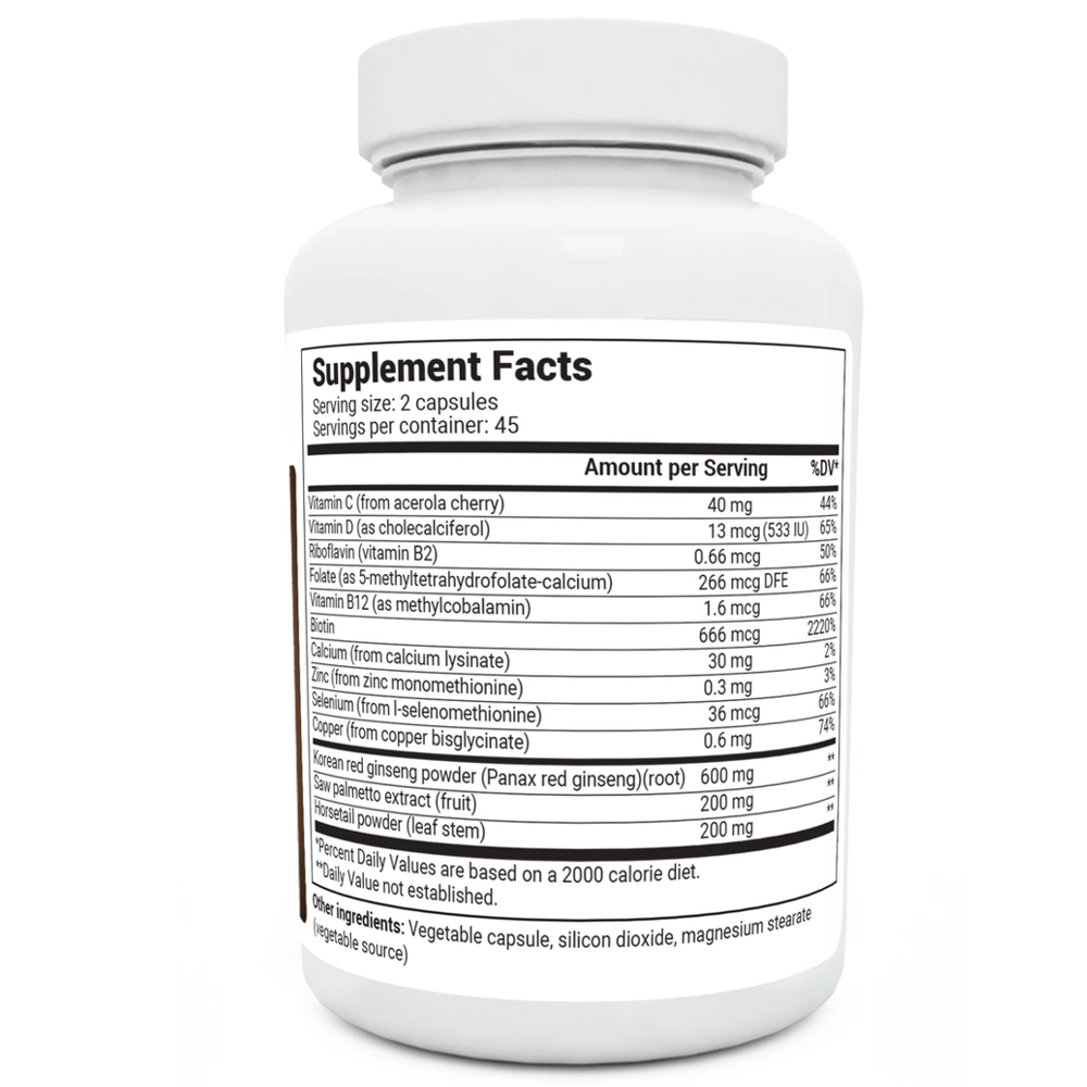 Dr Berg Hair Formula | Hair Essential – 90 Capsules thumbnail 2