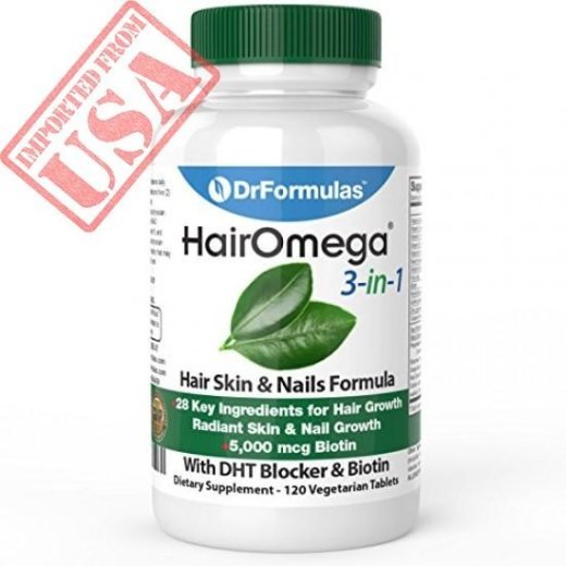 DrFormulas HairOmega Advanced Hair Growth 60 Capsules for Stronger, Fuller Hair