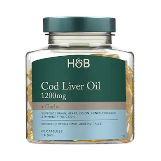 H&B Cod Liver Oil 1200mg + Garlic