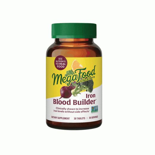 Mega Food Blood Builder – Clinically Proven Iron Support | 30 Tablets