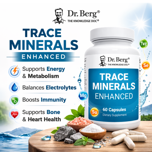 Dr Berg Trace Minerals Enhanced | Promotes Immune Function - 60 Caps