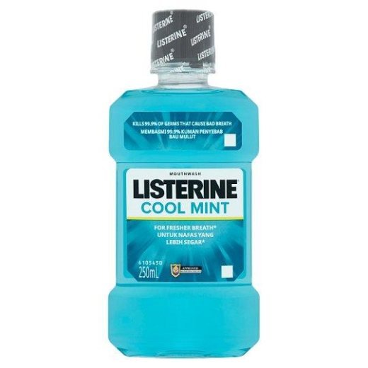 Listerine Mouthwash Cool Mint – 500ml for Long-Lasting Fresh Breath & Oral Hygiene