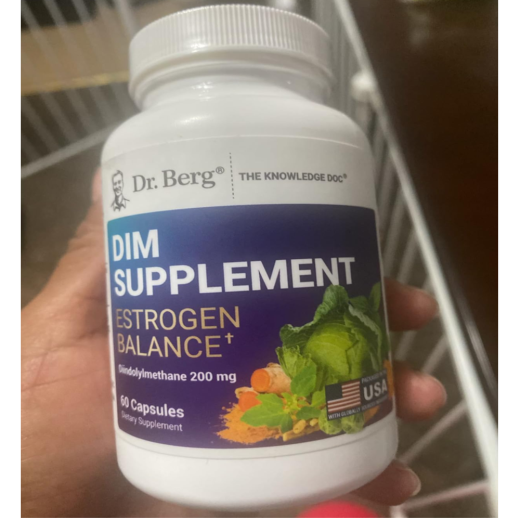 Dr Berg Dim Supplement Estrogen Balance | Hormonal Balance – 60 Capsules