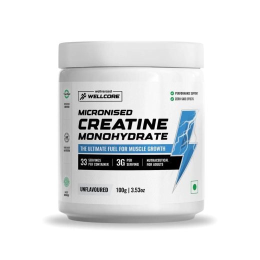 Wellversed Wellcore Micronised Creatine Monohydrate - Muscle Fuel, Unflavored, 100g