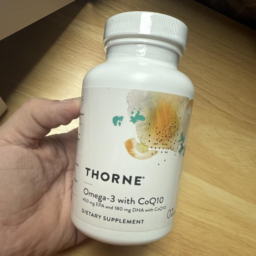 Thorne Omega-3 with Co Q10 | Promotes Health - 90 Gelcaps