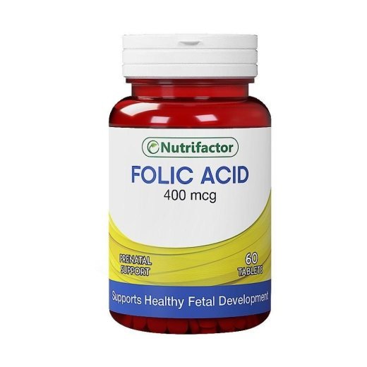 Nutrifactor Folic Acid 400 mcg 60 Tablets