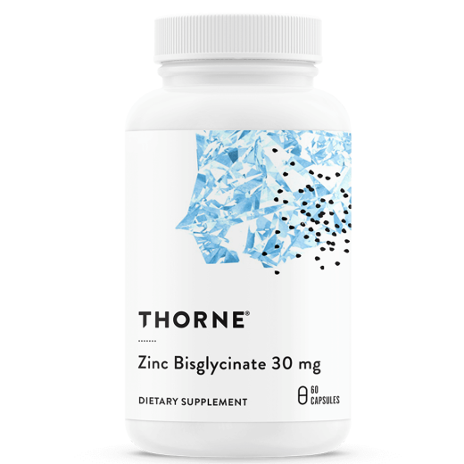 Thorne Zinc Bisglycinate – 30 Mg, 60 Capsules