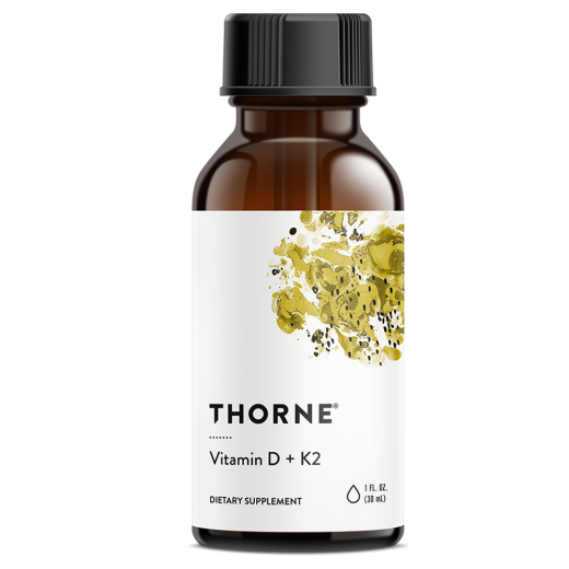 Thorne Vitamin D + K2 Liquid | Health Support - 30 Ml