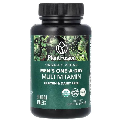 PlantFusion Mens Daily Multivitamin – 30 Vegan Tablets