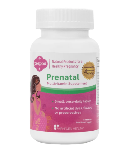 Fairhaven Health Peapod Prenatal Multivitamin Supplement 60 Tablets