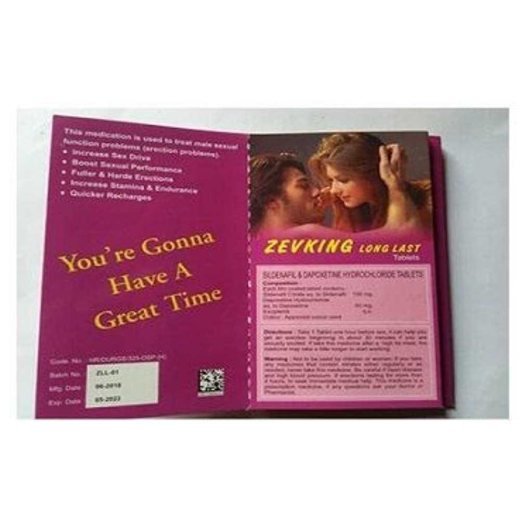 Zevking Long Last Dapoxetine Tablets