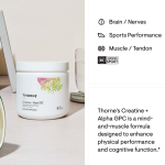 Thorne Creatine + Alpha Gpc - 30 Scoops