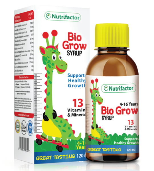 Nutrifactor Bio Grow Syrup – 120ml for Healthy Growth & Development