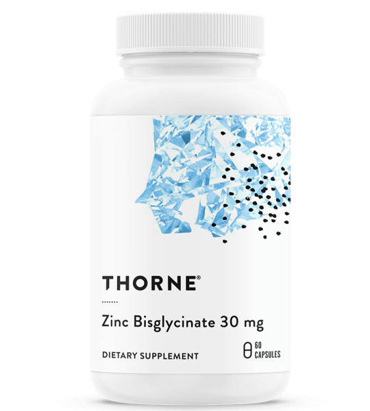 Thorne Zinc Bisglycinate 30 Mg - 60 Capsules