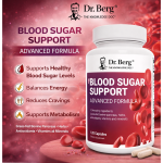 Dr Berg Blood Sugar Support Advanced Formula with Chromium & Potassium 120 Capsules