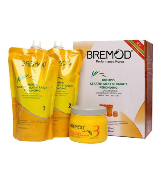 Bremod Keratin Silky Straight Rebonding Kit 800ml