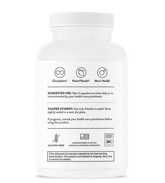 Thorne L-Arginine Plus with Nutrients for Added Support - 180 Capsules