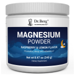 Dr Berg Magnesium Powder Drink Raspberry Lemon Flavor | Promotes Sleep – 50 Servings