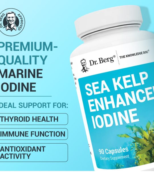 Dr Berg Sea Kelp Enhanced Iodine | Supports Immune System – 90 Capsules