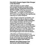 Fairchild's Organic Apple Cider Vinegar