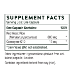 Thorne Red Yeast Rice + Coq10 - 120 Capsules