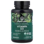 PlantFusion Plant-Based Vitamin D3 50 mcg 60 Tablets