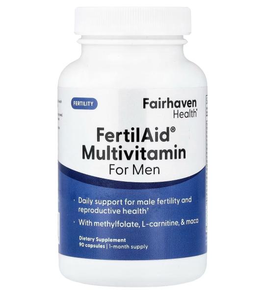 Fairhaven Health FertilAid for Men – 90 Capsules Men’s Health Supplement
