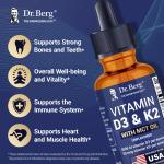 Dr Berg Vitamin D3 and K2 Liquid with Mct Oil – 30 Ml