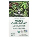 PlantFusion Men's Vegan Multivitamin 60 Tablets – One-A-Day Formula