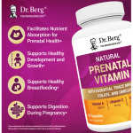 Dr Berg Natural Prenatal Vitamin with Folate and Omegas – 60 Capsules