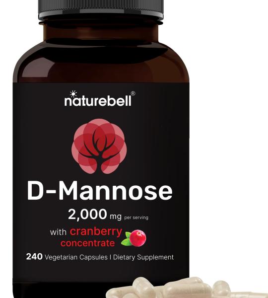 NatureBell D-Mannose2000Mg with Cranberry Concentrate 240 Capsules