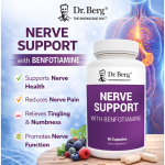 Dr Berg Nerve Support with Benfotiamine - Health Support | 90 Caps