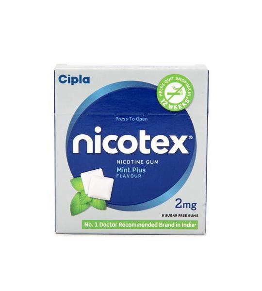 Nicotex Mint Plus 2mg – Refreshing Relief for Smoking Cessation